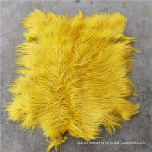 China factory Wholesale Long Hair Natural Goat Fur Rug Goat Skin Blanket Sheep Fur